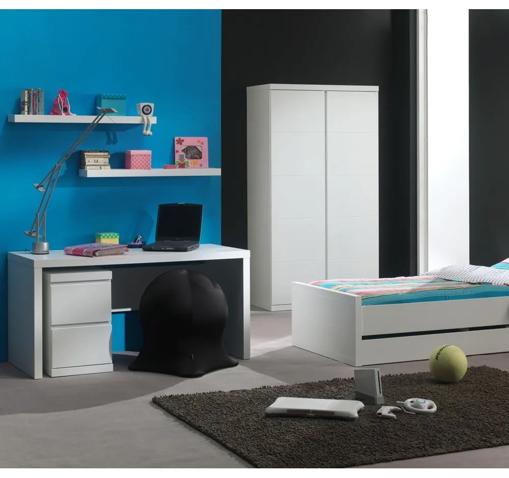 Biely písací stôl Vipack Lara, dĺžka 70 cm