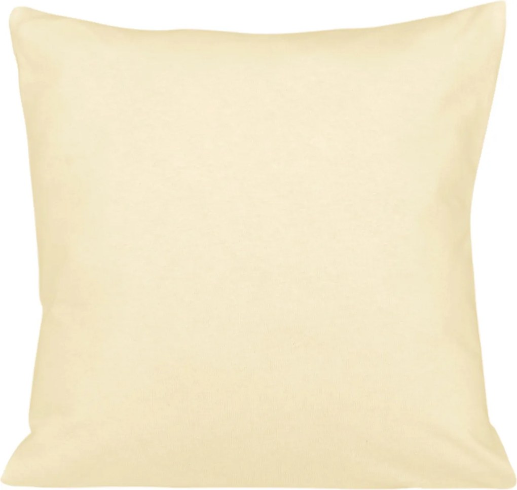 JERSEY OBLIEČKA NA VANKÚŠ 019 40X40 CM SVETLOŽLTÁ