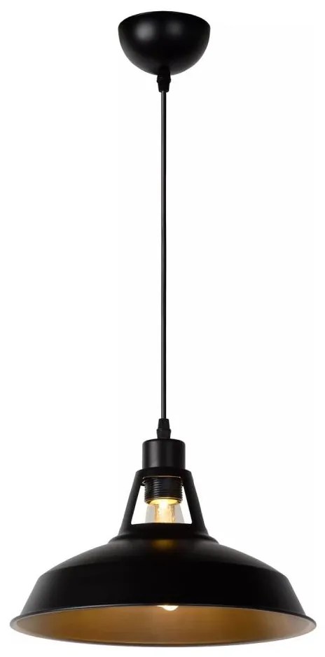 Lucide 43401/31/30 - Závesné svietidlo BRASSY-BIS 1xE27/60W/230V čierna