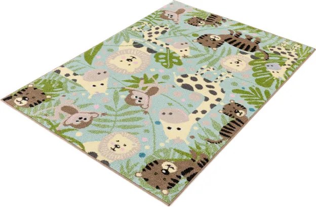 Detský koberec Funky Top Jungla mätový