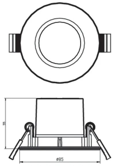 Philips - SADA 3x LED Stmievateľné kúpeľňové svietidlo DIVE LED/5W/230V IP65