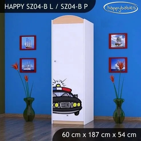 Detská skriňa POLÍCIA - TYP 4B