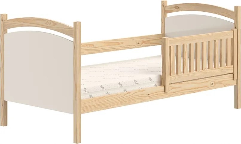 Posteľ dzieciece drevená z tablica suchoscieralna Amely 80x190 - Limetka - Koncovka Série