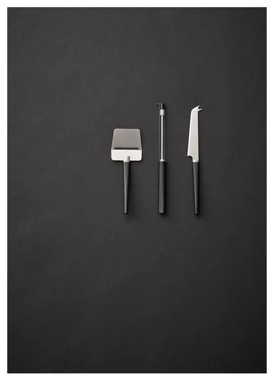 Súprava nožov 3 ks na syr z nehrdzavejúcej ocele Emma – Rosti