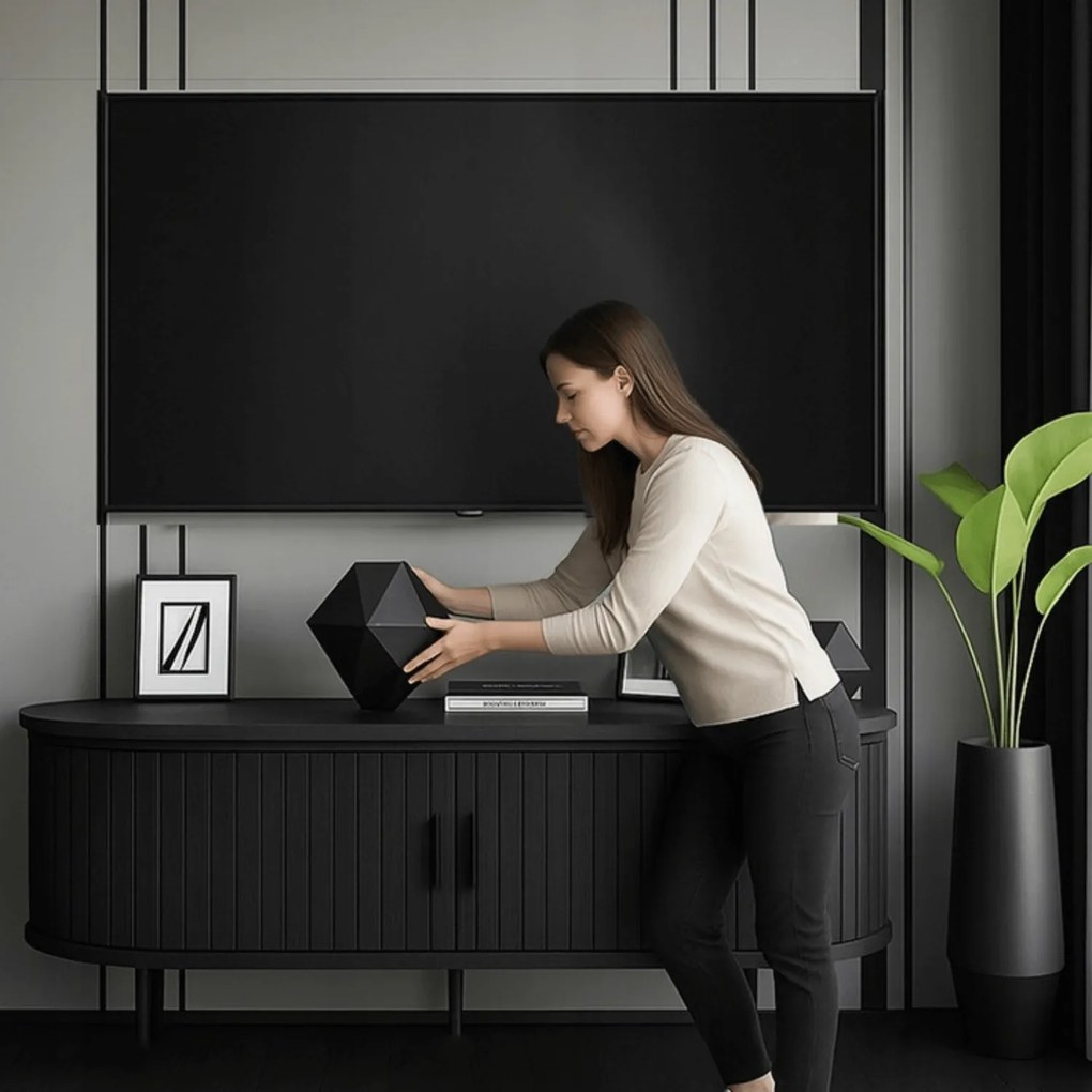 PROXIMA.store - Elegantný TV stolík TRISH FARBA: dub