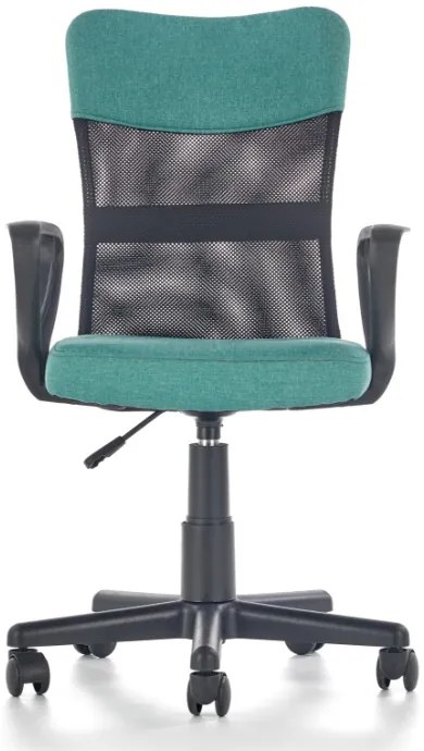 Detská otočná stolička TIMMY tyrkysovočerná