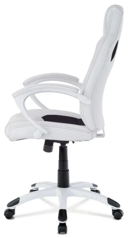 Ergonomické herné kreslo čiernobielej farby