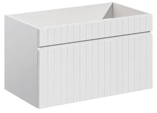 Závěsná skříňka Iconic se zápustným umyvadlem 60 cm bílá