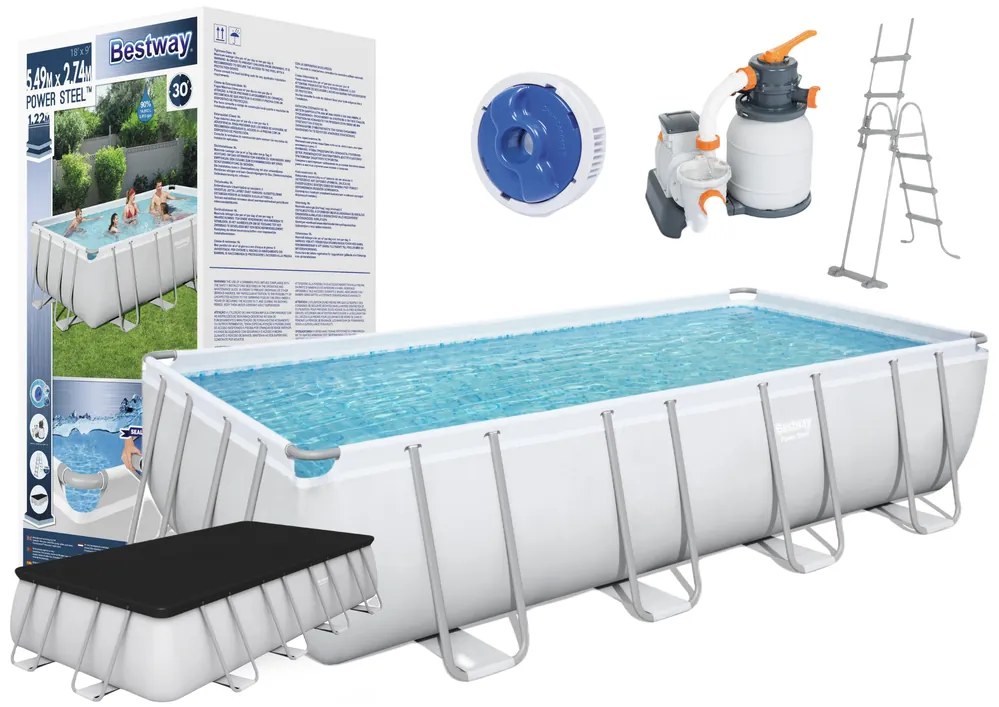 LEAN TOYS Záhradný bazén so stojanom 549x274x122 cm Bestway 56466