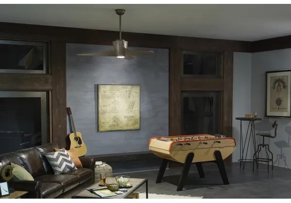 Kichler KLF-PHREE-56-BN- LED Stmievateľný stropný ventilátor PHREE 10W/230V + DO