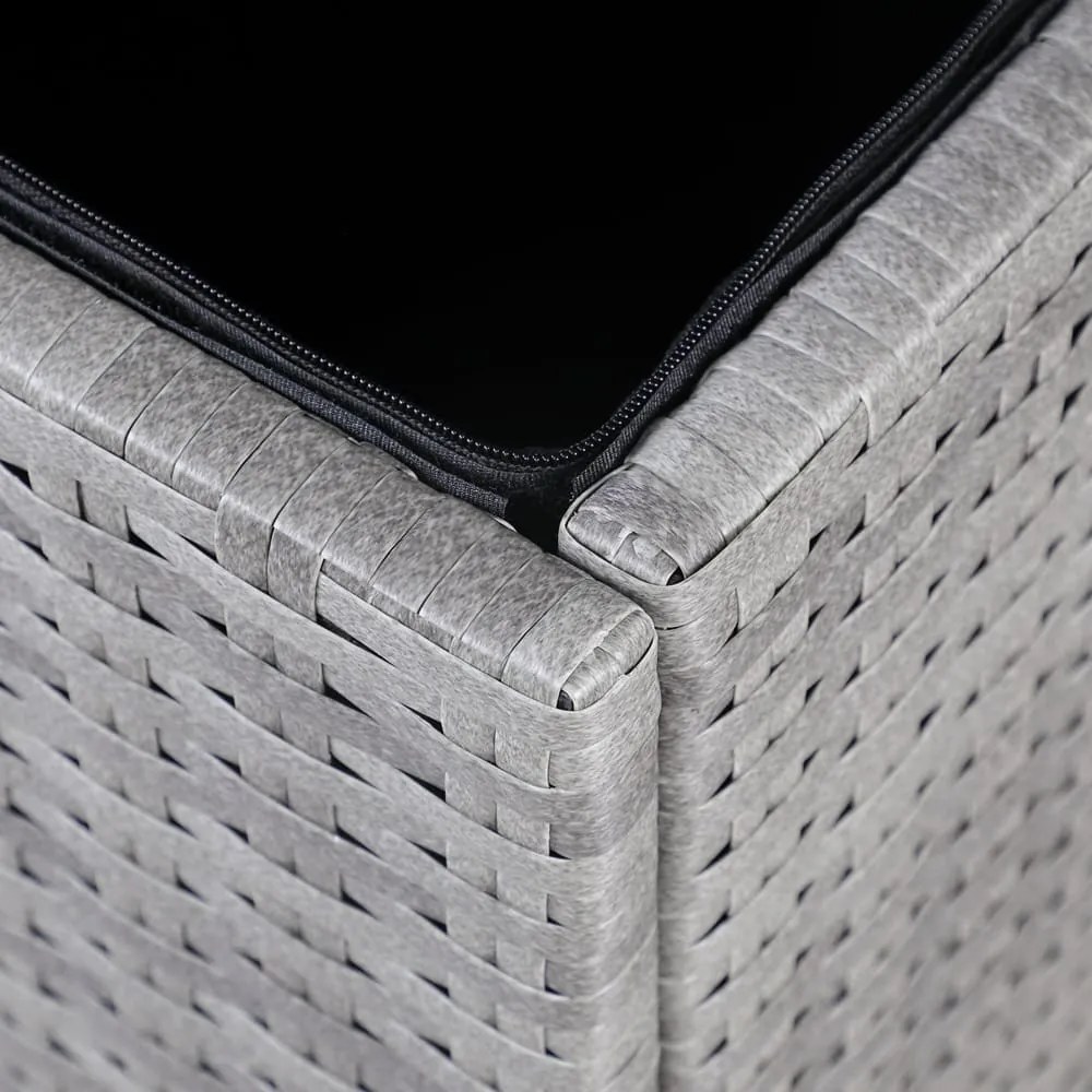 InternetovaZahrada Úložný box s kolieskami 370 L - sivý