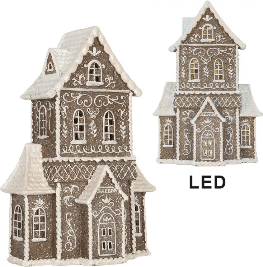 Perníkový LED domček Gingerbread Cotti - 23*11*33 cm