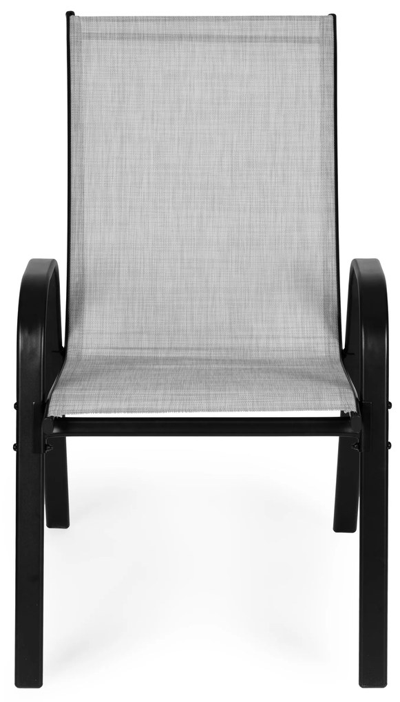 MultiGarden Sada záhradných stoličiek na terasu, 2 kusy - svetlosivá MultiGarden