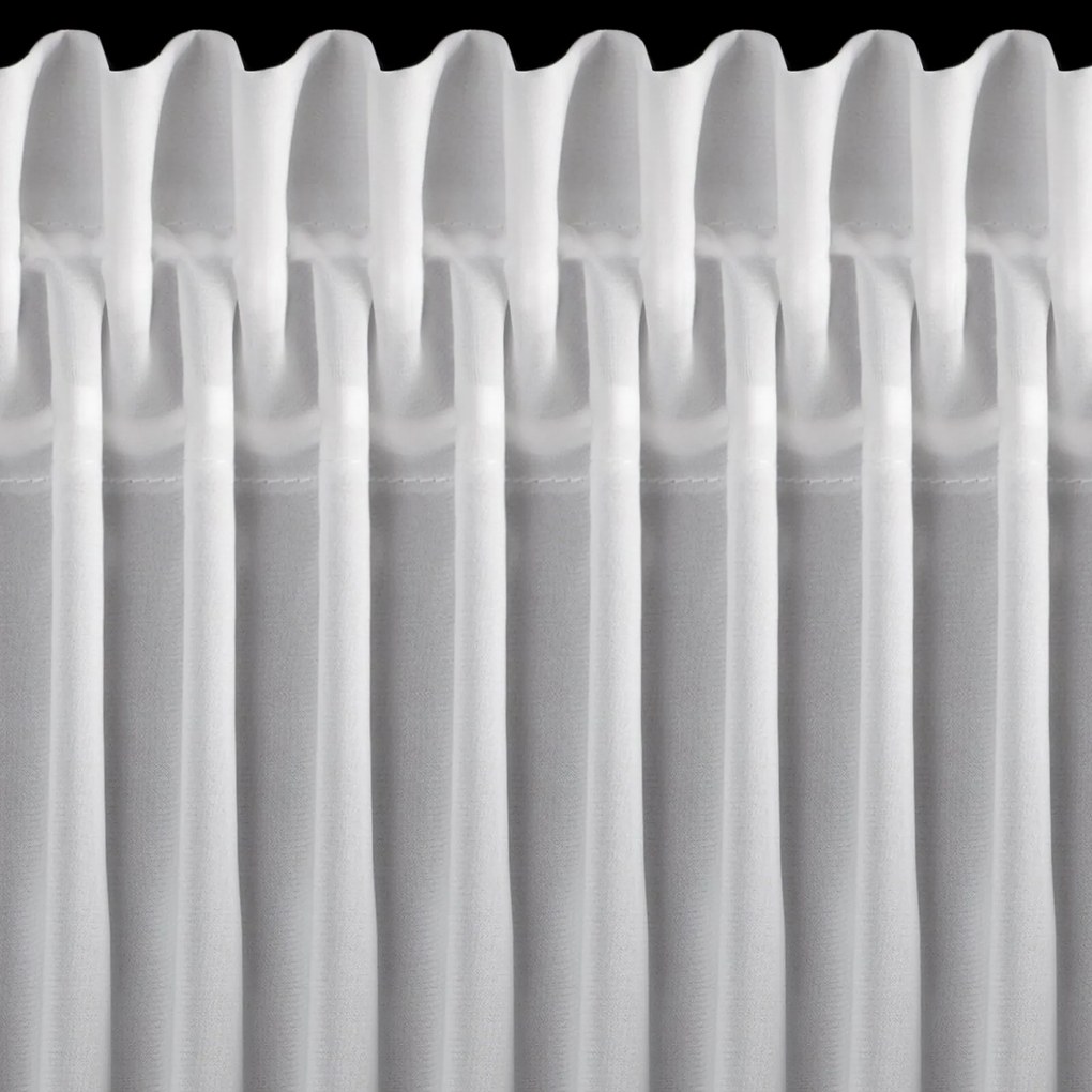 KRÁTKA ZÁCLONA NA PÁSKE EVA MINGE ROSES11 150X70 CM BIELA