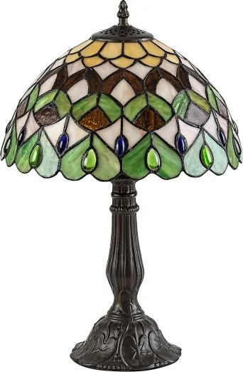Brilagi - Tiffany vitrážová stolová lampa MARGARET 1xE27/40W/230V