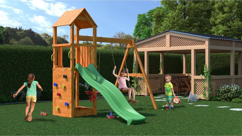 Marimex | Detské ihrisko Marimex Play 006 + zelená šmykľavka | 11640132