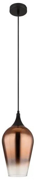 Globo 15552H1 - Luster na lanku LAVUS 1xE27/60W/230V pr. 18 cm medená