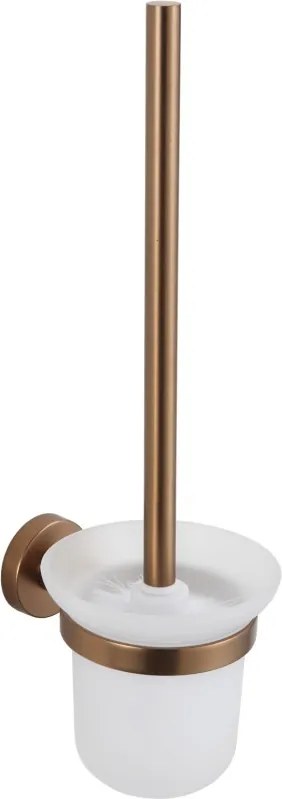 Mexen Remo, nástenná toaletná kefa, medená matná, 7050750-65