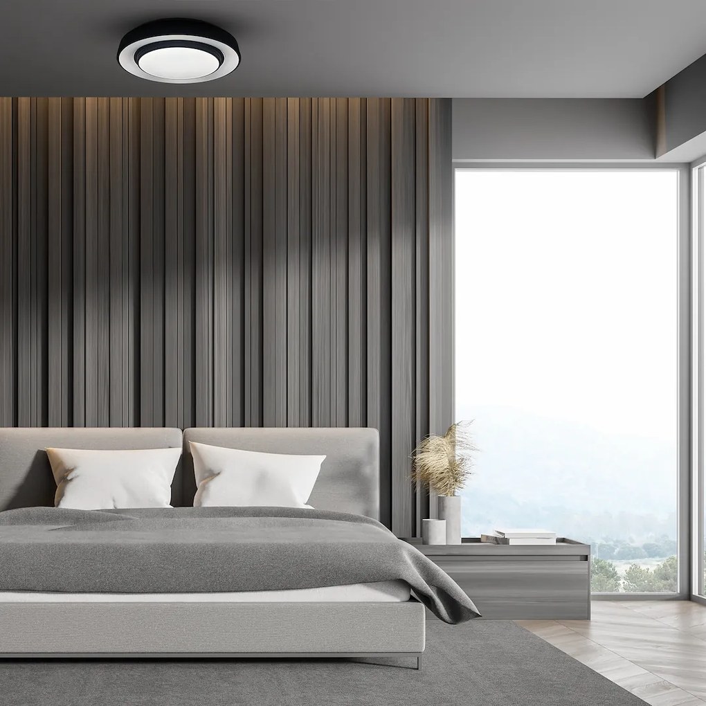 Stropné LED svietidlo Naomi Smart, 1x LED 24w, 3000-6000k, b, RGB, s ovládačom