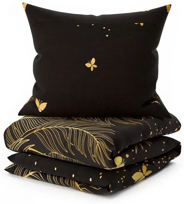 Obliečky z mikrovlákna VISATA čierne Rozmer obliečky: 70 x 80 cm | 140 x 200 cm