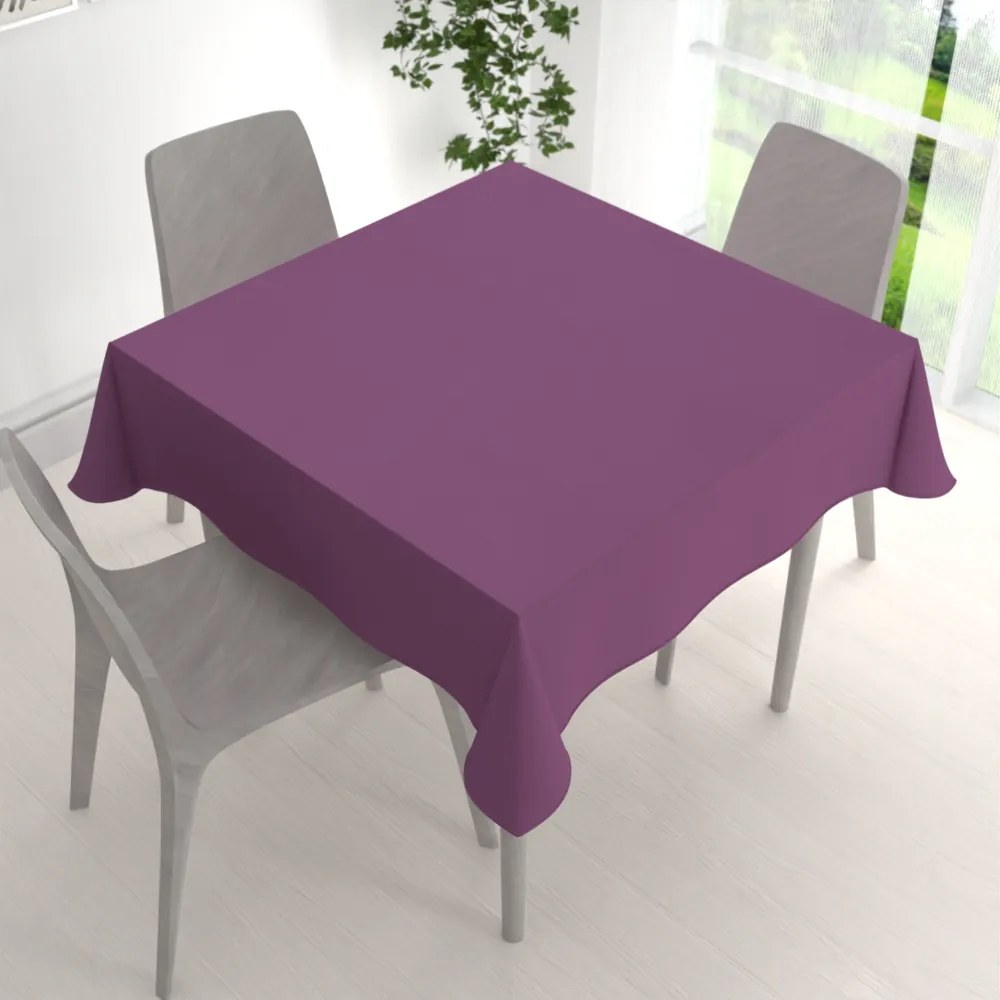 Biante Teflónový štvorcový obrus - Paris TF-122 Fialový 140x140 cm