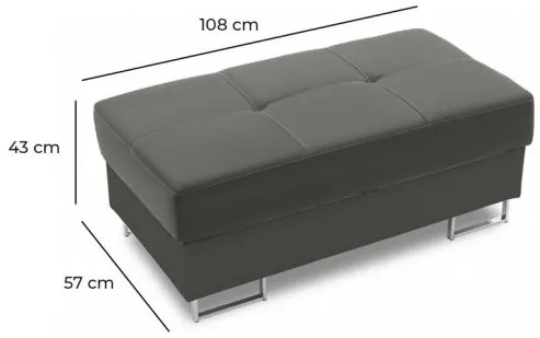 Taburetka RIGATTO tmavosivá