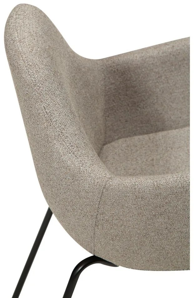 Béžové kreslo z textílie buklé Zimmer – DAN-FORM Denmark