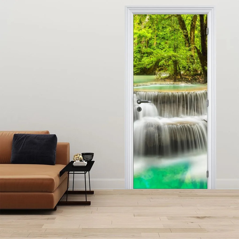 Fototapeta na dvere - Vodopády (95x205cm)