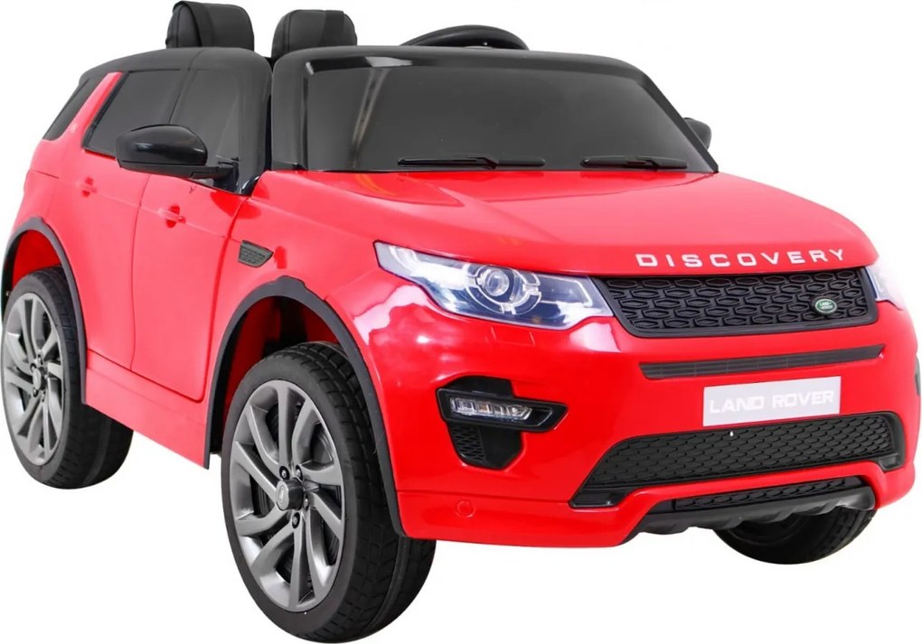 Ramiz Land Rover Discovery elektrické auto pre deti červené SUV + diaľkové ovládanie
