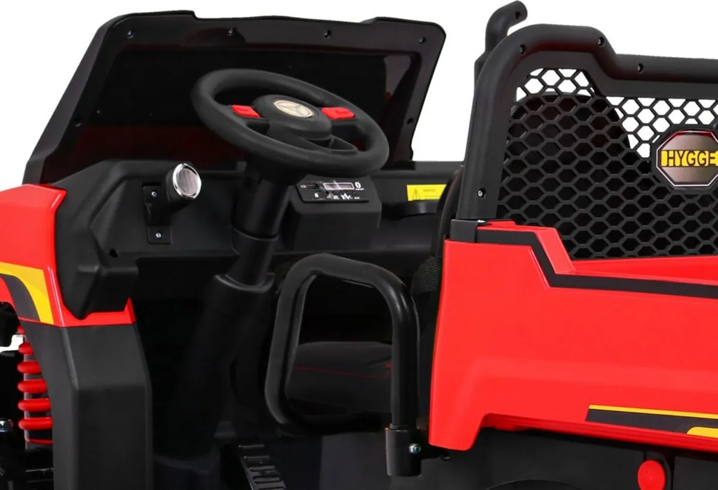 Ramiz Detské nákladné auto Farmer Truck pre 2 deti červené + pohon 4x4 + diaľkové ovládanie + sklápač + LED audio