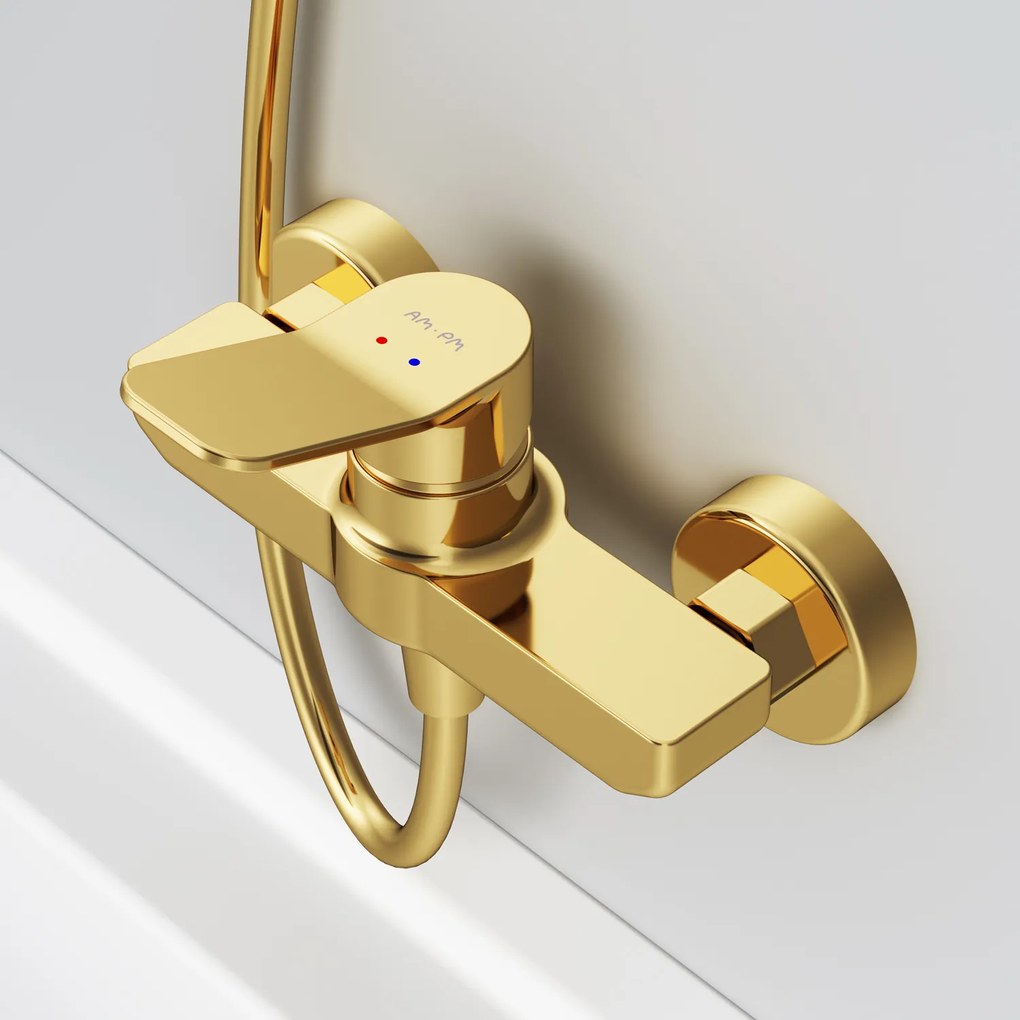 Sprchová batéria AM.PM X-Joy FXA20099 jednopáková, zlatá