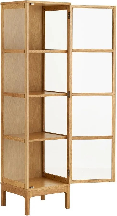 Vitrína v prírodnej farbe 47x180x40 cm Zamora – House Nordic