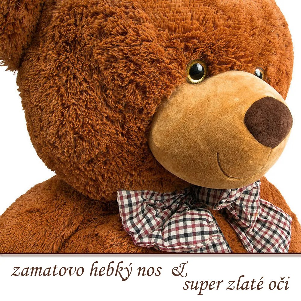 Monzana Veľký plyšový medveď BENY, 100cm, hnedá