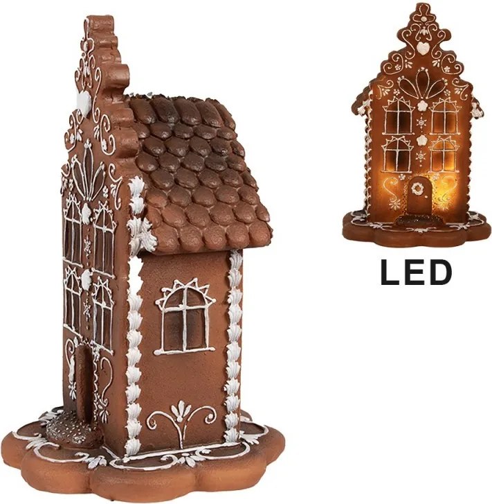 Vianočná perníková chalúpka Gingerbread House - 13*13*20 cm