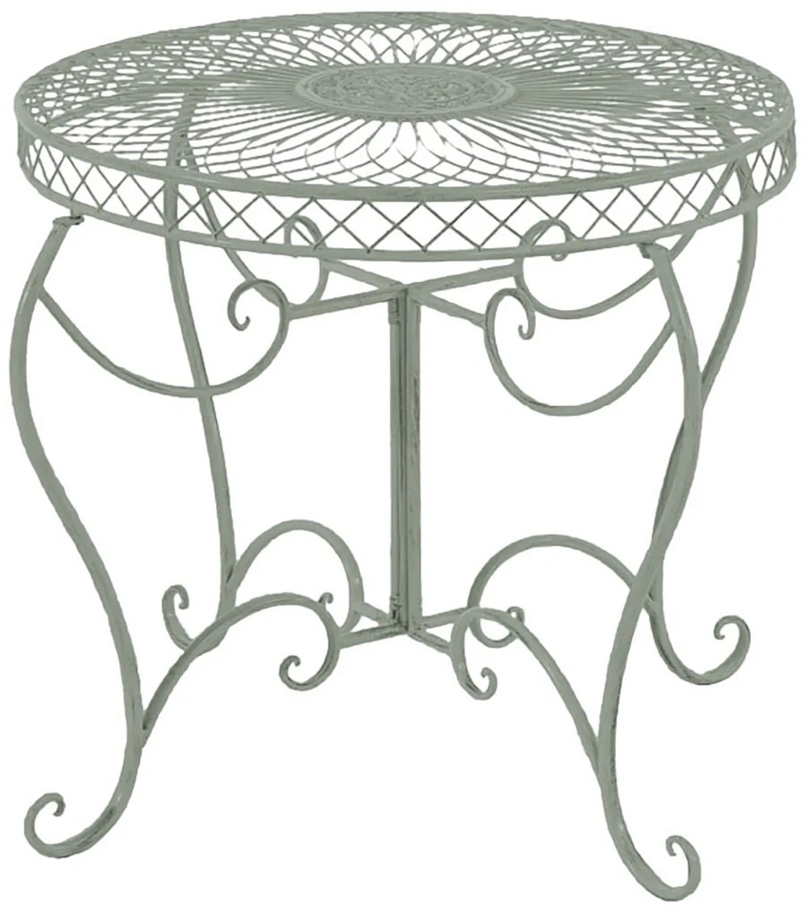 Kovový stôl Sheela - Zelená antik