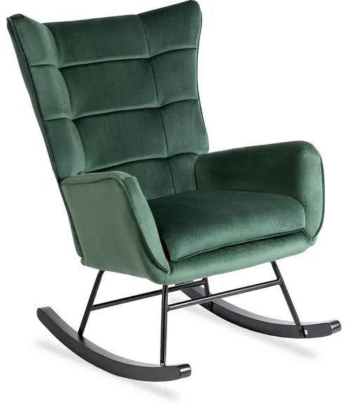 Kreslo ANTONIO hojdacie, zelené