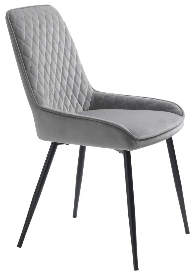 Sivá jedálenská stolička Milton – Unique Furniture