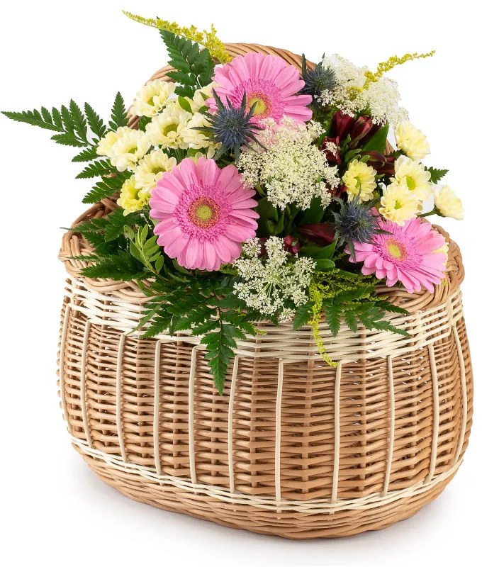 Prútený nákupný kôš Levitra II.š. 36 x hl. 26 x v. 24/40(cm)