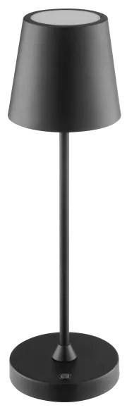 Brilliant - LED stmievateľná nabíjateľná dotyková stolná lampa ELORA LED/2,5W/5V 2700K IP44 čierna