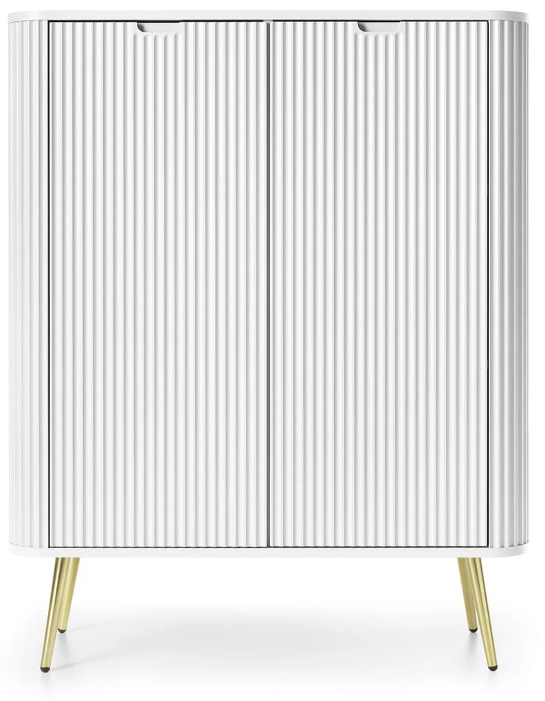 Komoda Zova 103 cm biela/zlatá