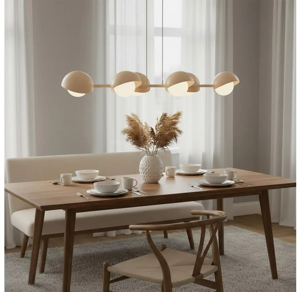 Luster na lankách BOOM 6xG9/8W/230V béžový