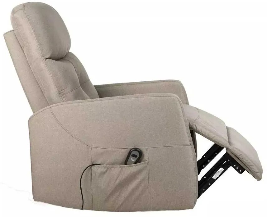 LuxuryForm DESIGN Elektricky polohovateľné televízne kreslo SEMIR - béžové