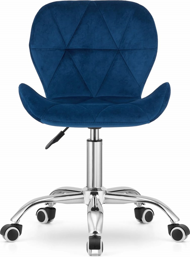 AKCIA Modrá kancelárska stolička AVOLA VELVET II. akosť