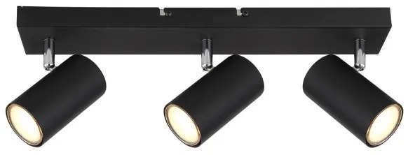 Globo 57911-3B - Bodové svietidlo ROBBY 3xGU10/35W/230V čierna
