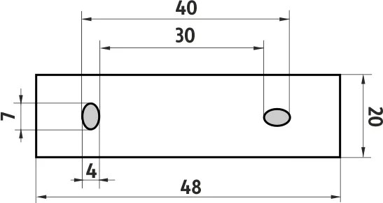 Nimco Držiak na uteráky dvojitý, 51 cm KEIRA - KE 22046D-26