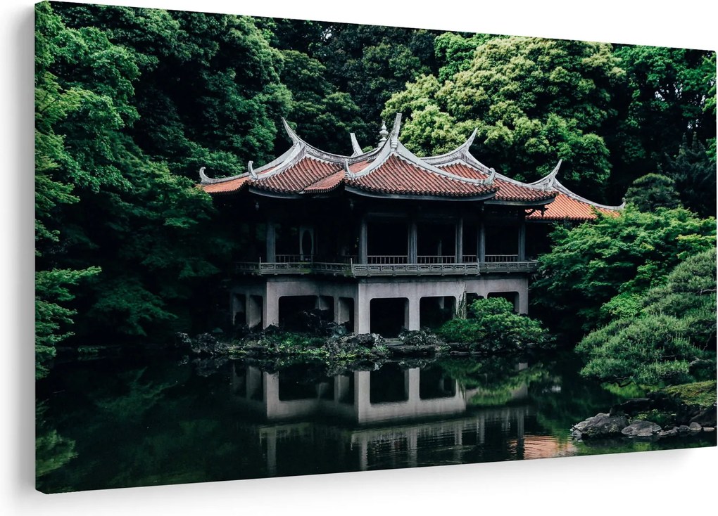 Obraz z japonskej národnej záhrady (90x60 cm)
