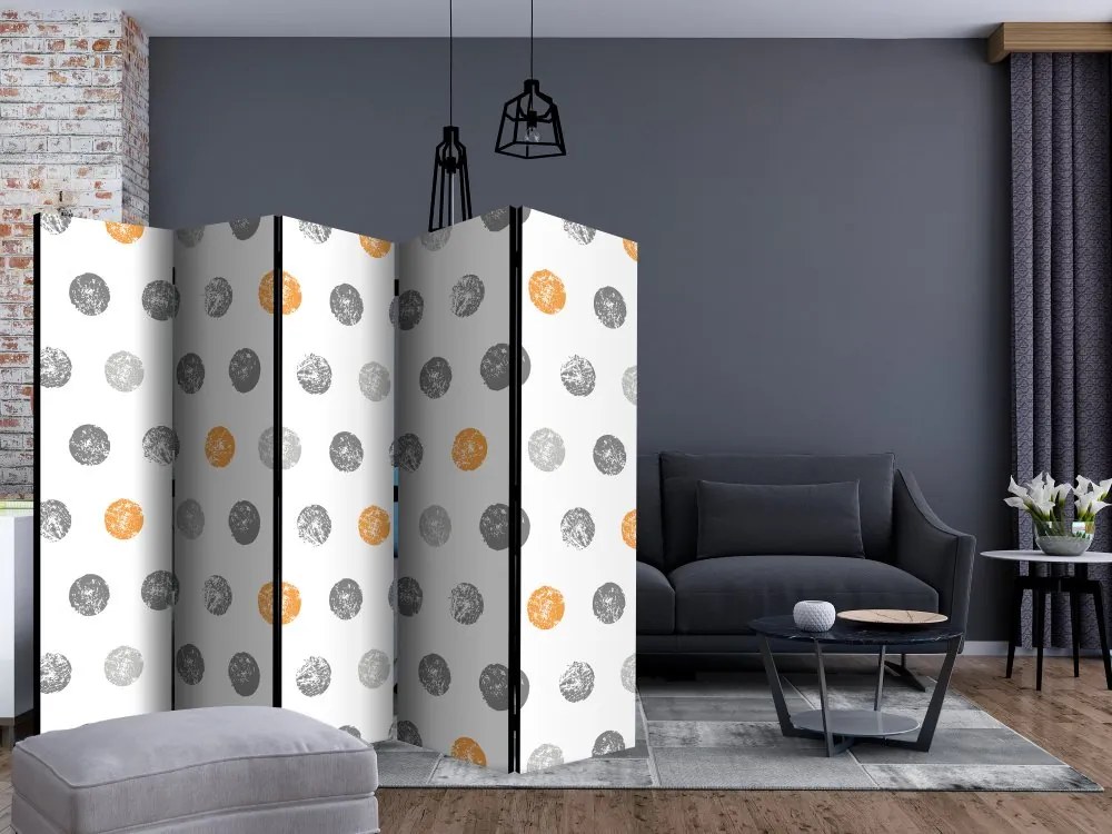 Artgeist Paraván - Round Stamps [Room Dividers]