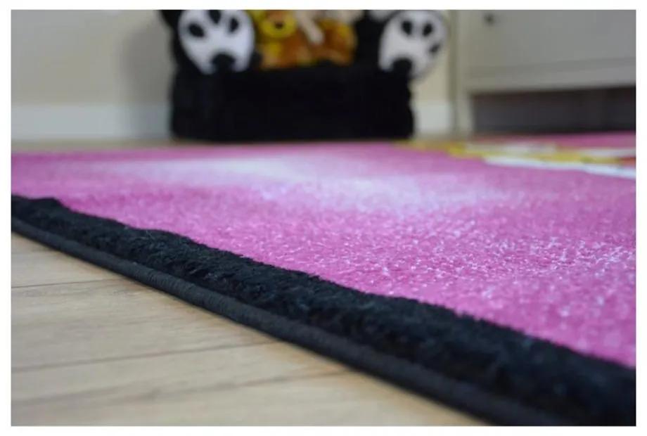 Detský kusový koberec Princezná ružový 280x370cm