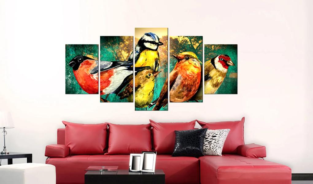Artgeist Obraz - Birds Meeting Veľkosť: 200x100, Verzia: Premium Print