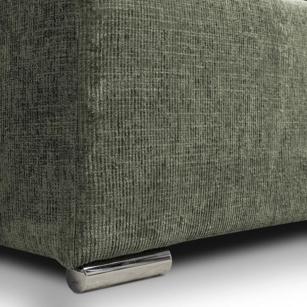 Rozkladacia pohovka Anafi, machovo - zelená látka